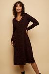 Wallis Berry Animal Jersey Jacquard Midi Dress thumbnail 1