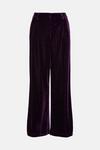 Wallis Purple Wide Leg Velvet Trousers thumbnail 5
