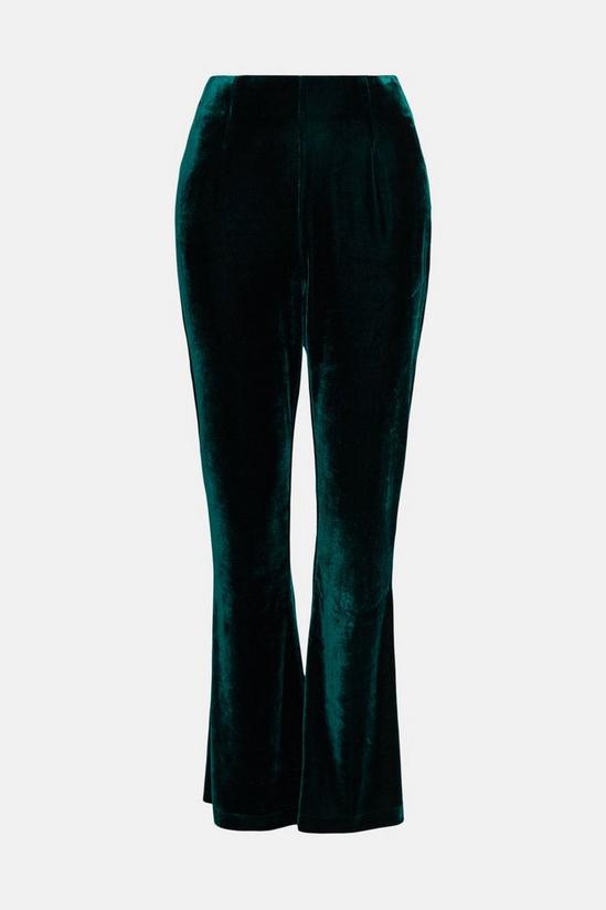 Wallis Petite Green Bootcut Velvet Trousers 5