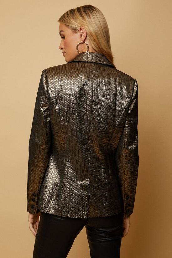 Wallis Bronze Brocade Blazer Jacket 3