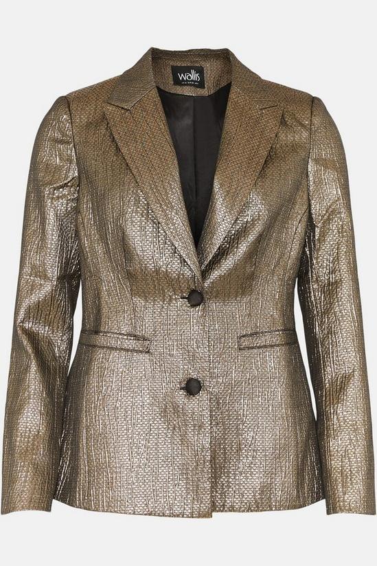 Wallis Bronze Brocade Blazer Jacket 5