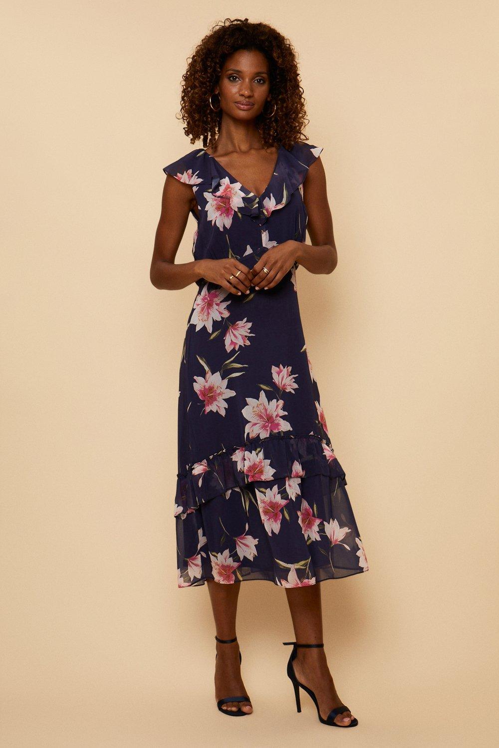 Wallis navy best sale floral dress