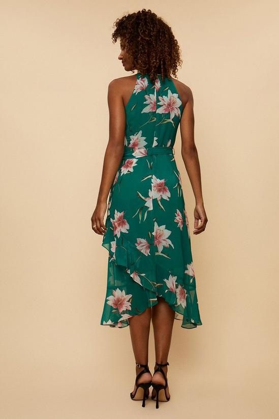 Wallis Green Floral Layered Fit & Flare Dress 3