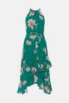Wallis Green Floral Layered Fit & Flare Dress thumbnail 5