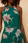 Wallis Green Floral Layered Fit & Flare Dress thumbnail 6