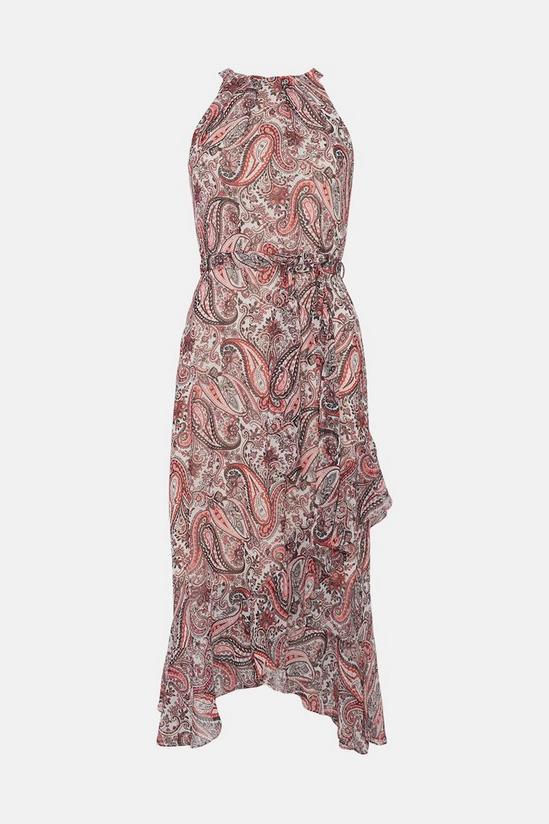 Wallis Pink Paisley Layered Fit & Flare Dress 5