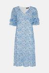 Wallis Petite Blue Floral Tea Dress thumbnail 5