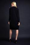 Wallis Pearl Necklace Black High Neck Knitted Dress thumbnail 3