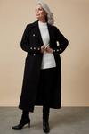Wallis Tall Double Breasted Faux Wool Coat thumbnail 2