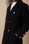 Wallis Tall Double Breasted Faux Wool Coat thumbnail 4