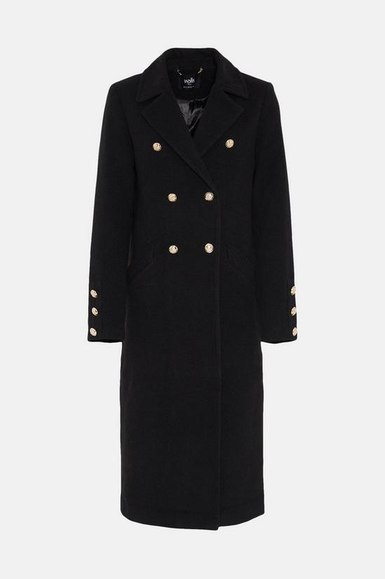 Wallis Tall Double Breasted Faux Wool Coat 5