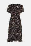 Wallis Black Abstract Spot Split Hem Midi Dress thumbnail 5