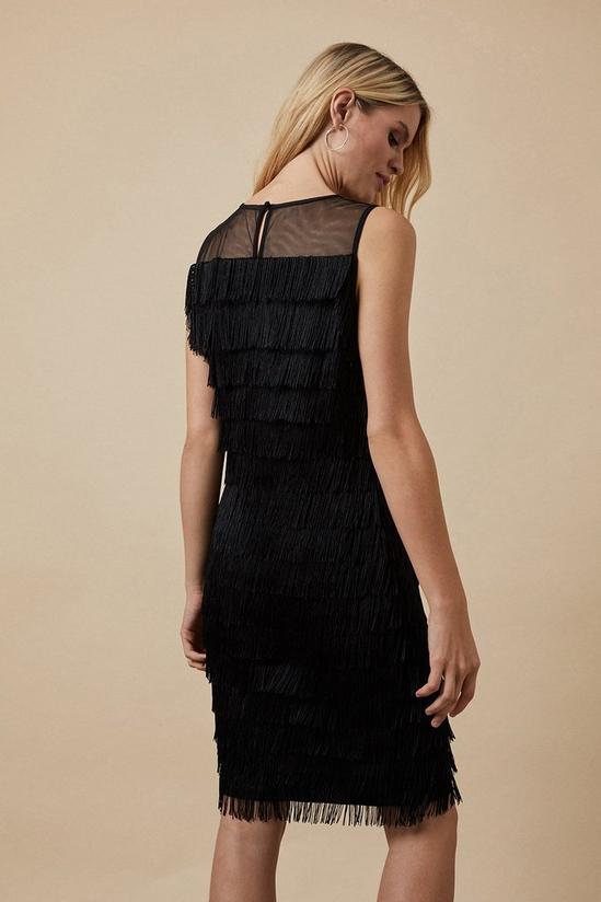 Wallis Black Tassle Dress 3