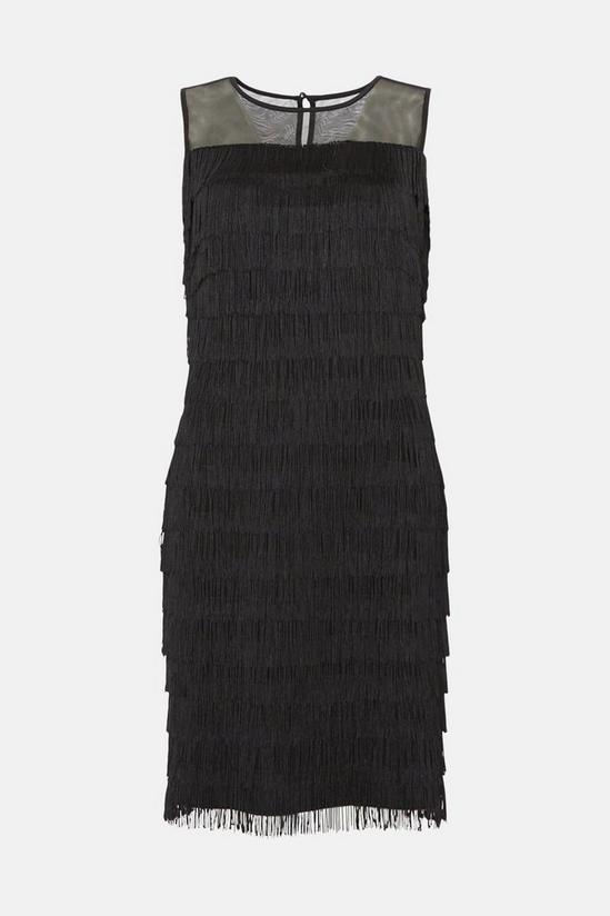 Wallis Black Tassle Dress 5