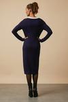 Wallis Tipped Button V Neck Knitted Dress thumbnail 3