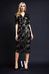 Wallis Sequin Velvet Wrap Midi Dress thumbnail 1