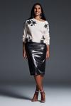 Wallis Grey Sequin Midi Skirt thumbnail 1