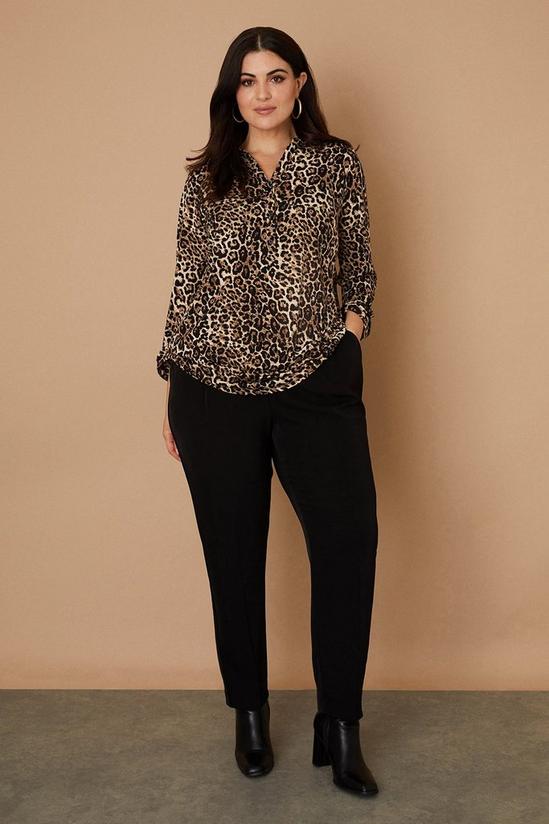 Wallis Curve Leopard Jersey Shirt 2
