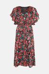 Wallis Floral Ruffle Midi Dress thumbnail 5