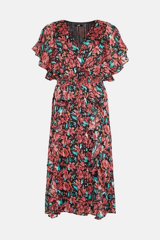 Wallis Floral Ruffle Midi Dress 5