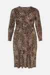 Wallis Curve Leopard Wrap Jersey Dress thumbnail 5
