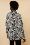 Wallis Zebra Over-Sized Longline Shirt thumbnail 3