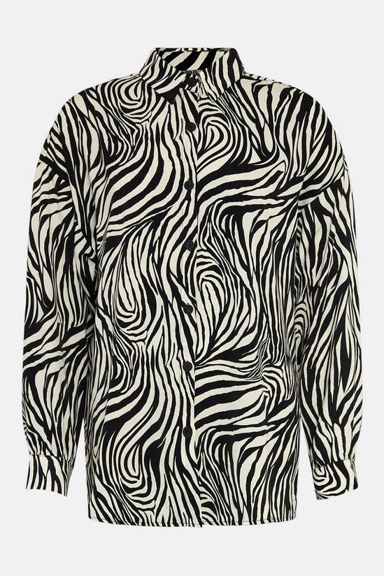 Wallis Zebra Over-Sized Longline Shirt 5