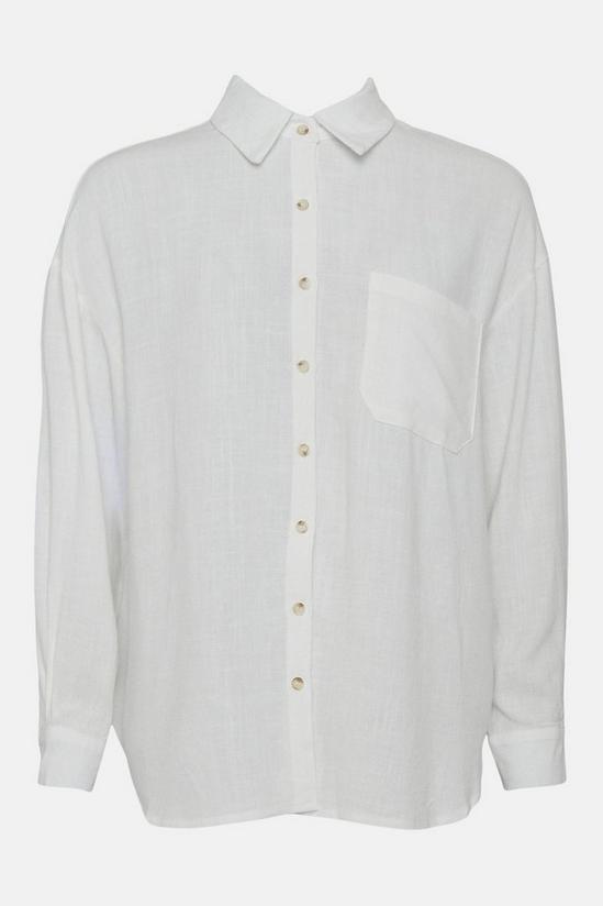 Wallis Linen Blend Button Through Shirt 5