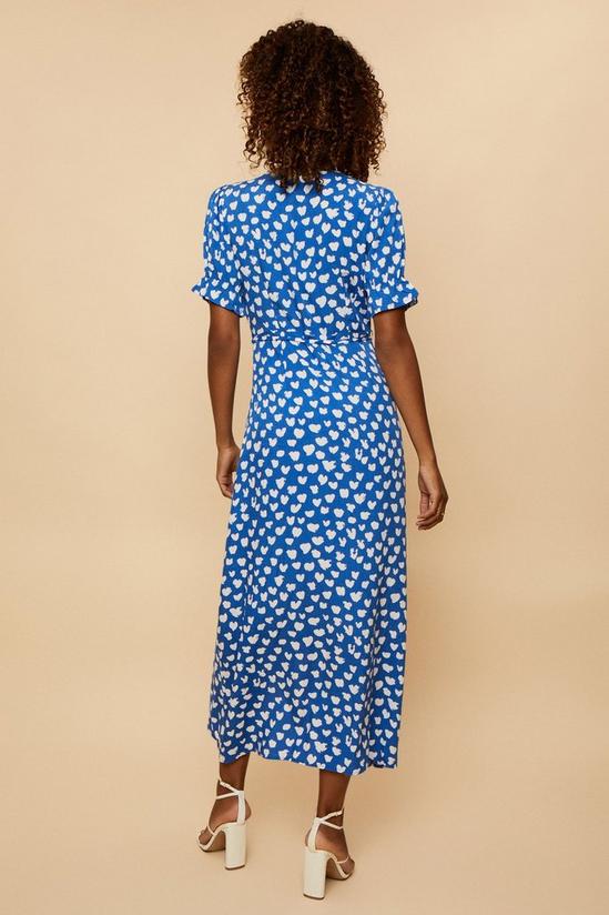 Wallis Heart Print Wrap Dress 3