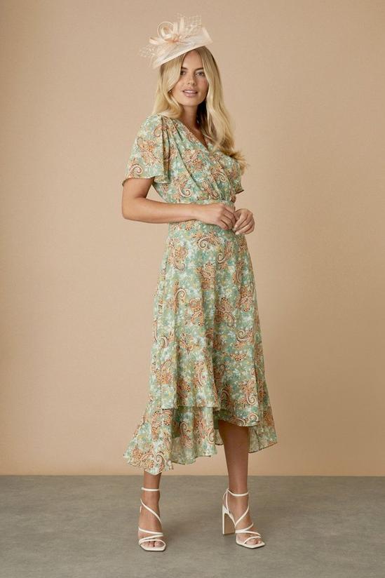 Wallis Petite Wrap Floral Midi Dress 1