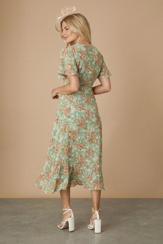 Wallis Petite Wrap Floral Midi Dress 3