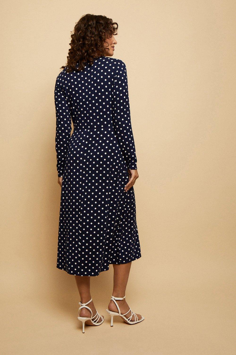 Wallis navy 2025 spot dress