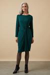 Wallis Green Knot Side Jersey Dress thumbnail 2