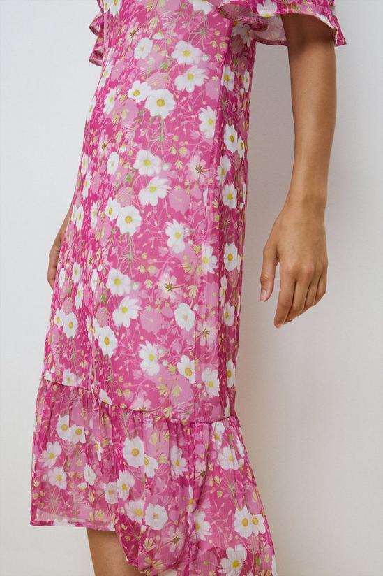 Wallis Pink Floral Tea Dress 4