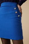 Wallis Petite Blue Boucle Skirt thumbnail 4