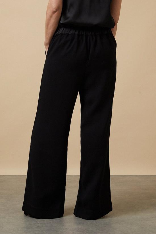 Wallis Petite Satin Elasticated Waist Suit Trousers 3