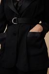 Wallis Petite Satin Crepe Belted Suit Jacket thumbnail 6