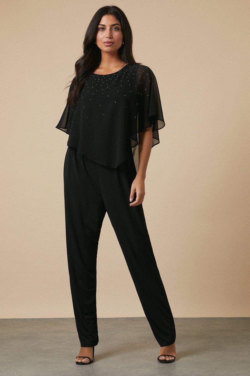 Jumpsuits | Tall Overlayer Jumpsuit Front Hotfix | Wallis