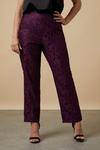 Wallis Petite Purple Lace Straight Leg Trousers thumbnail 1