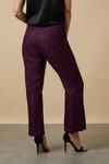 Wallis Petite Purple Lace Straight Leg Trousers thumbnail 3