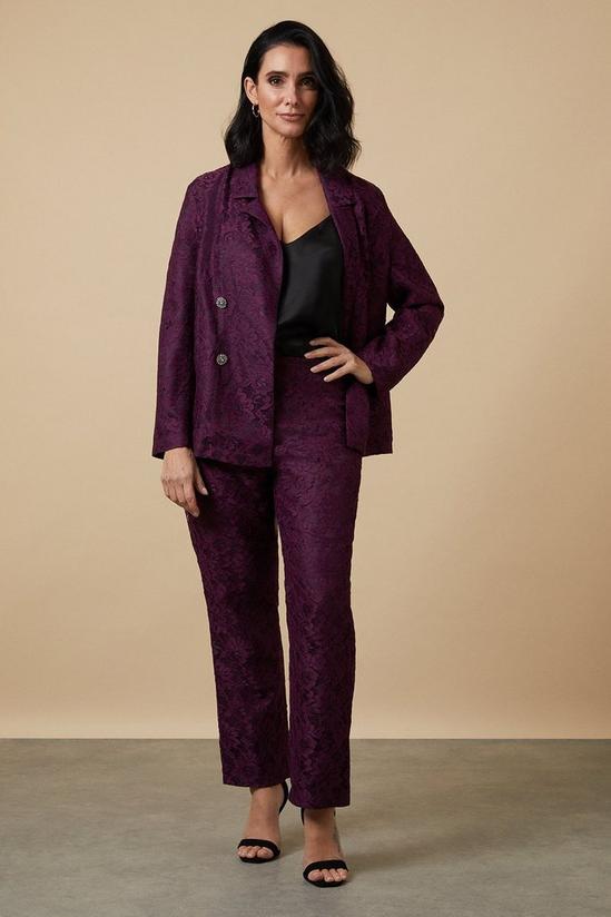 Wallis Petite Purple Lace Blazer 2