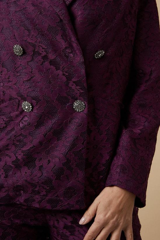 Wallis Petite Purple Lace Blazer 6