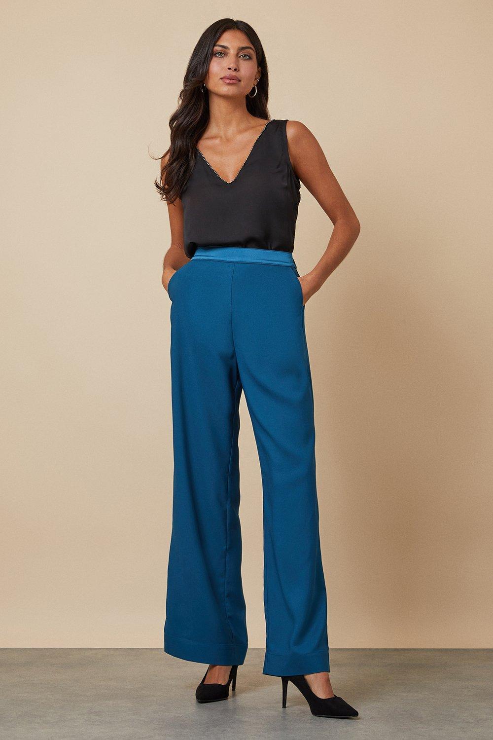 Teal blue hot sale pants