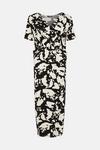 Wallis Mono Abstract Twist Front Jersey Dress thumbnail 5