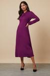 Wallis Twist Neck Blouson Sleeve Jersey Dress thumbnail 2