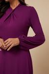 Wallis Twist Neck Blouson Sleeve Jersey Dress thumbnail 4