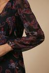 Wallis Black Paisley Floral Lace Trim Detail Dress thumbnail 4