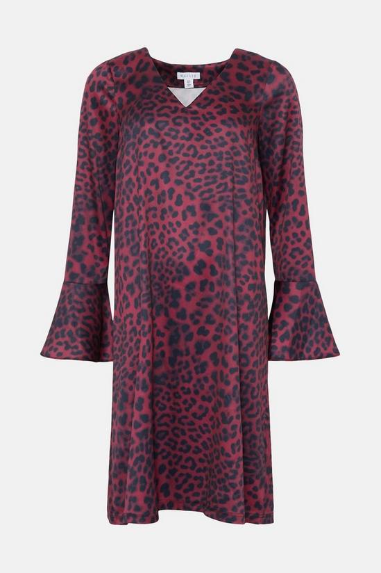 Wallis Tall Berry Leopard  Shift Dress 5