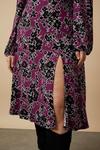 Wallis Curve Purple Floral Lace Jersey Midi Dress thumbnail 6