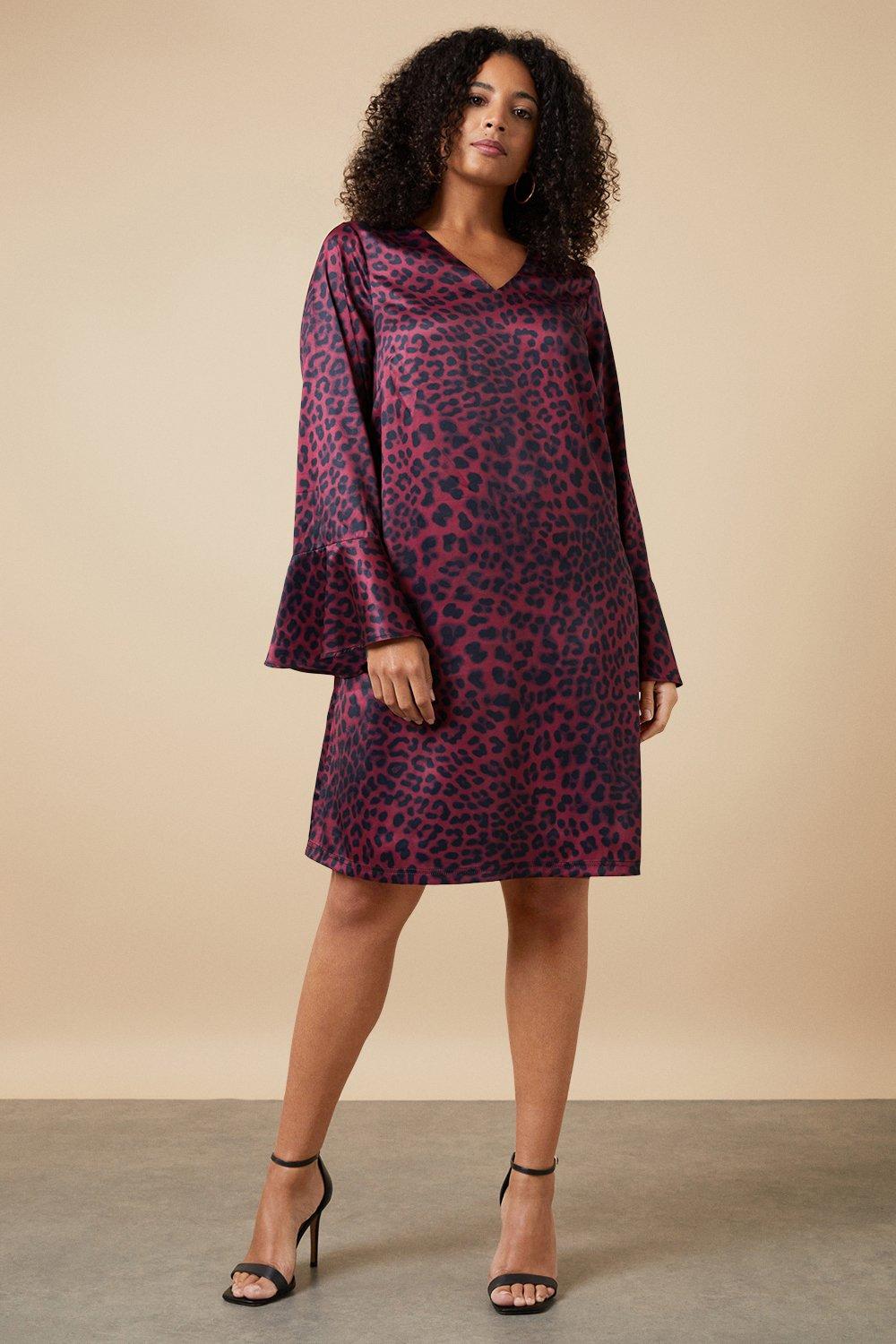 Wallis red animal print clearance dress